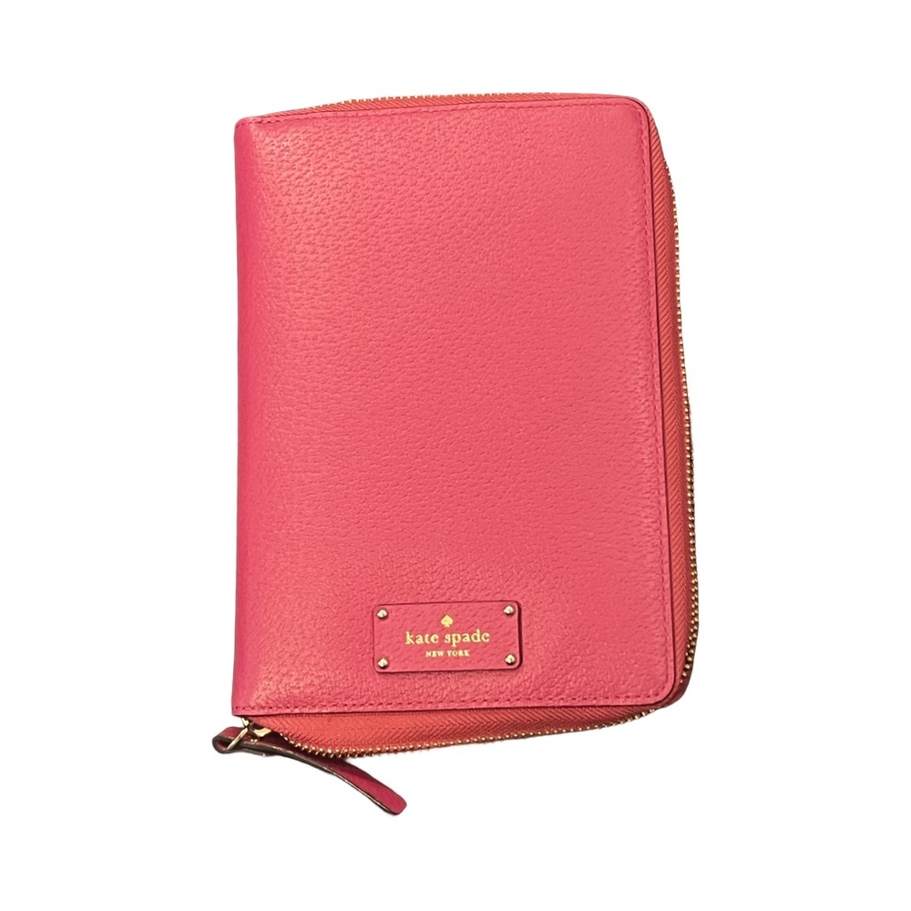 Kate Spade Wellesley Planner Personal Zip Around Organizer Pink Near mint